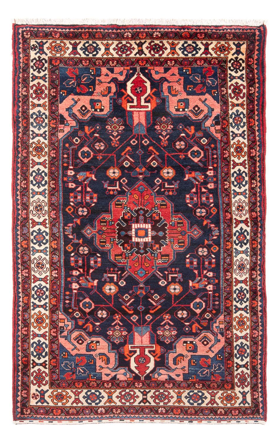 Tapis persan - Nomadic - 215 x 131 cm - bleu foncé