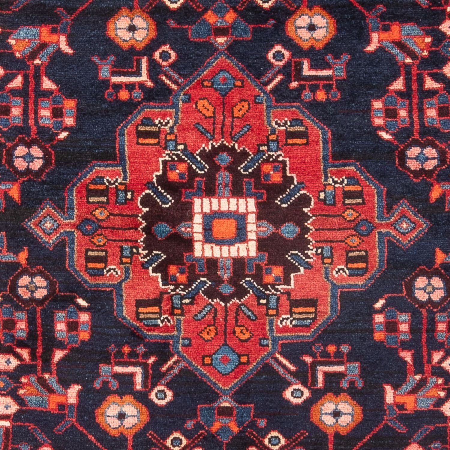 Tapis persan - Nomadic - 215 x 131 cm - bleu foncé