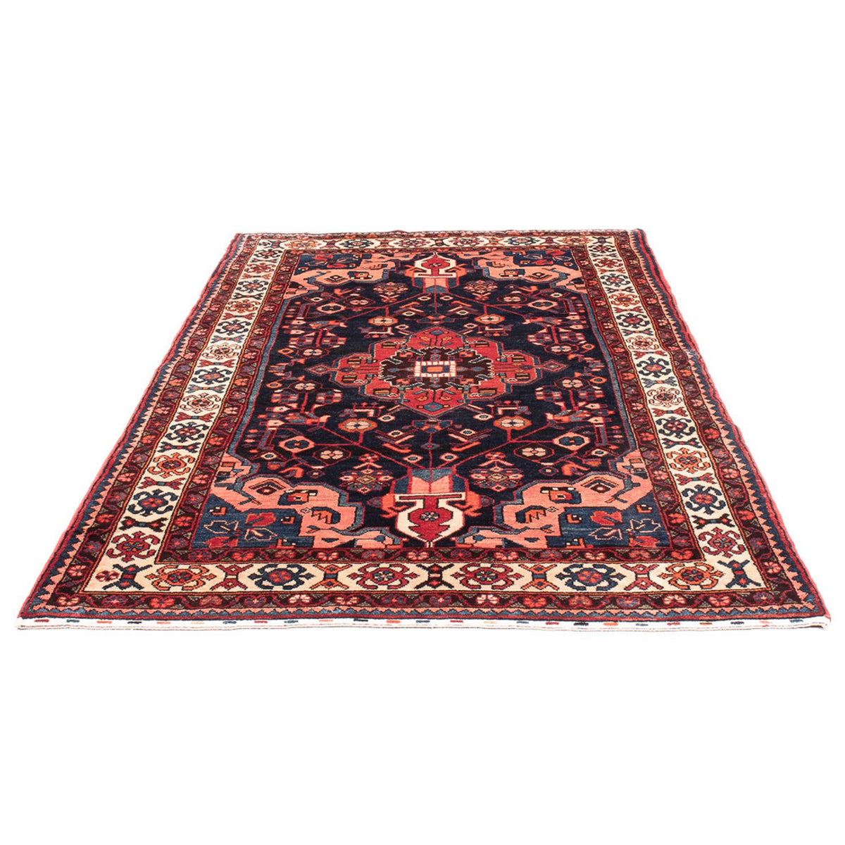 Tapis persan - Nomadic - 215 x 131 cm - bleu foncé