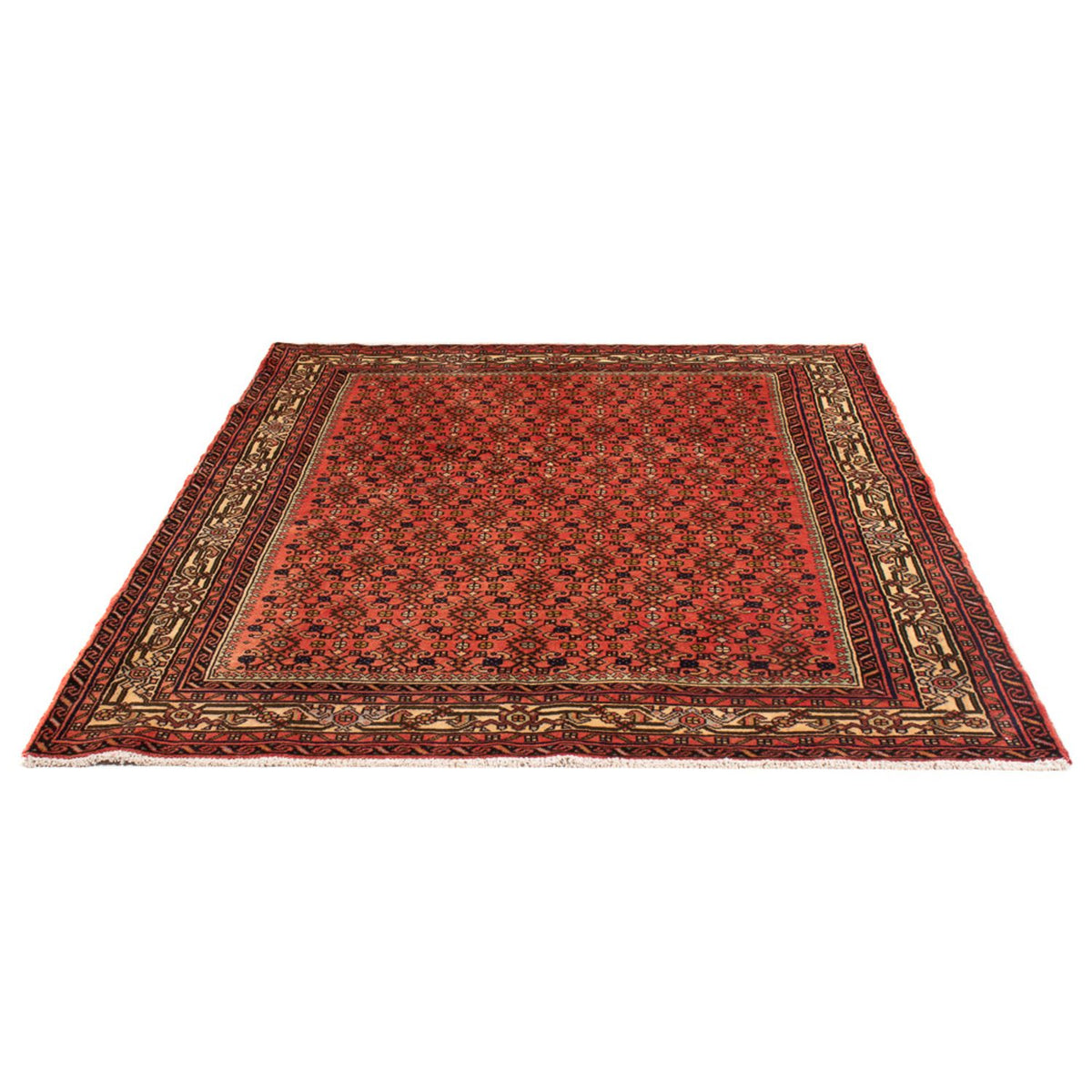 Tapis persan - Nomadic - 190 x 155 cm - rouge