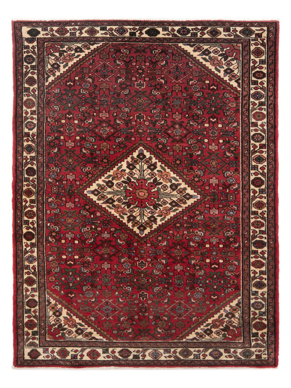 Tapis persan - Nomadic - 194 x 136 cm - rouge