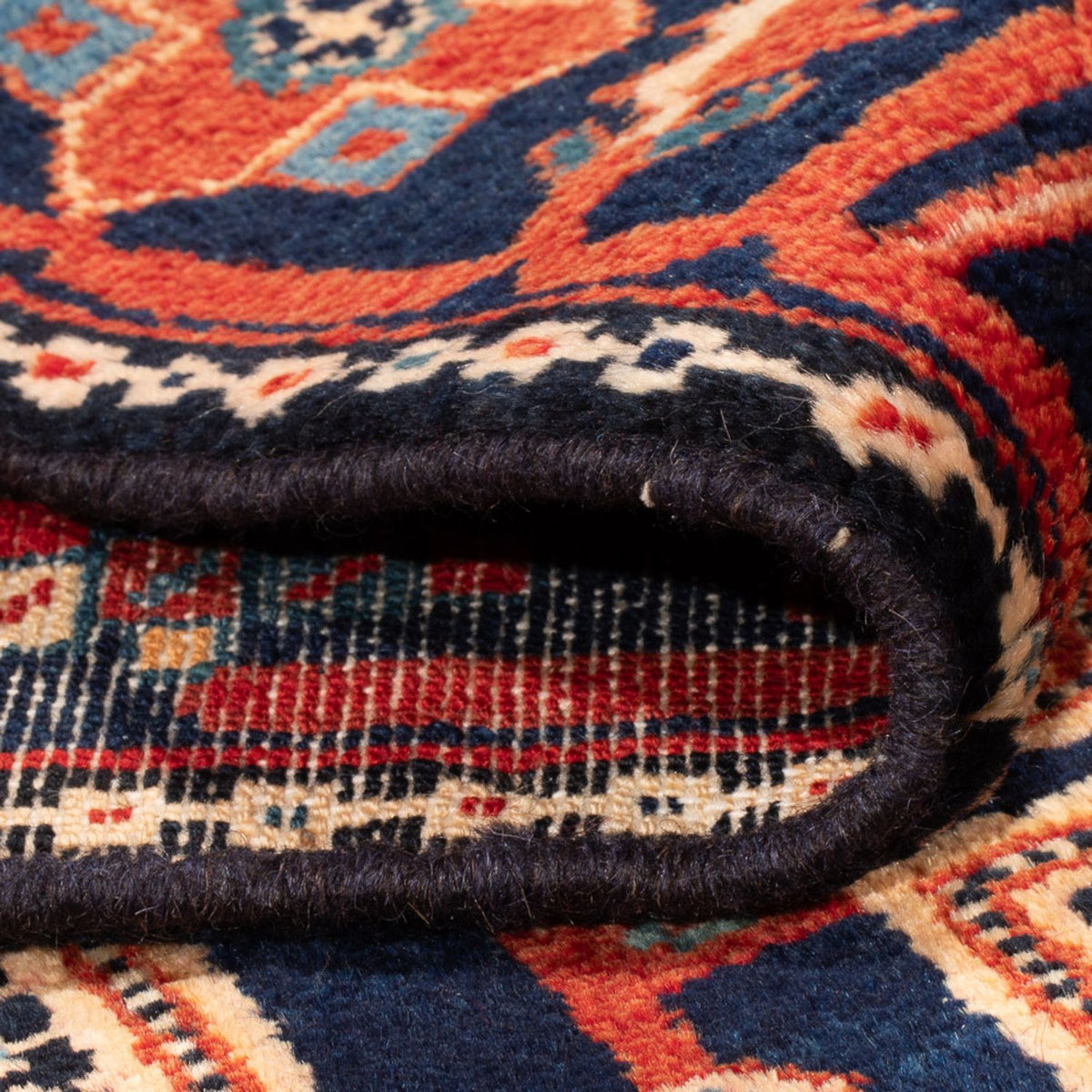 Tapis persan - Nomadic - 218 x 138 cm - bleu foncé