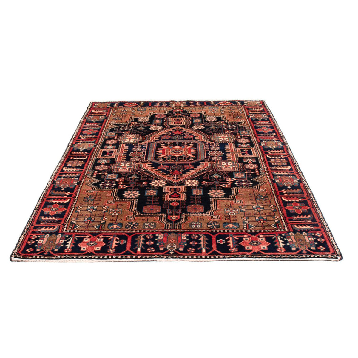 Tapis persan - Nomadic - 218 x 138 cm - bleu foncé
