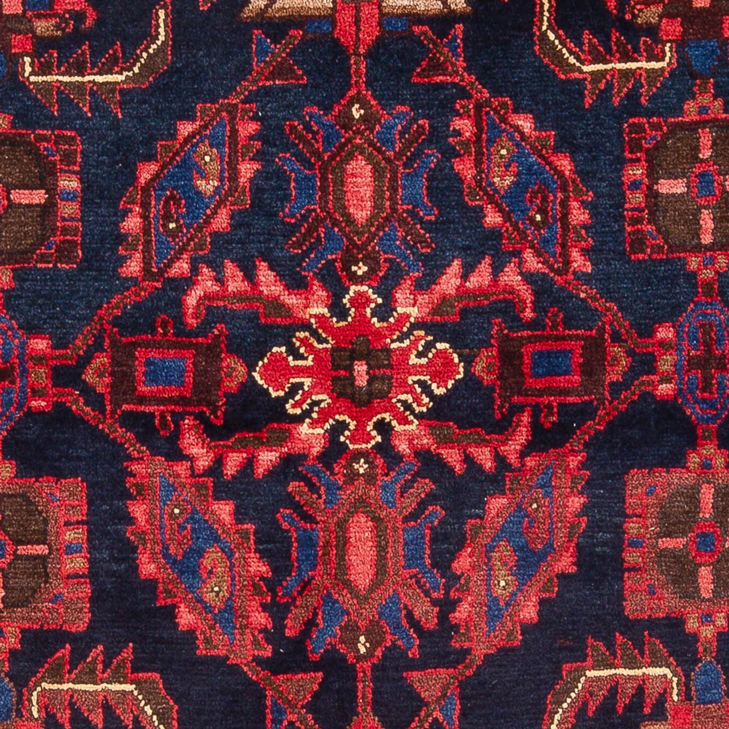 Tapis persan - Nomadic - 211 x 140 cm - bleu foncé