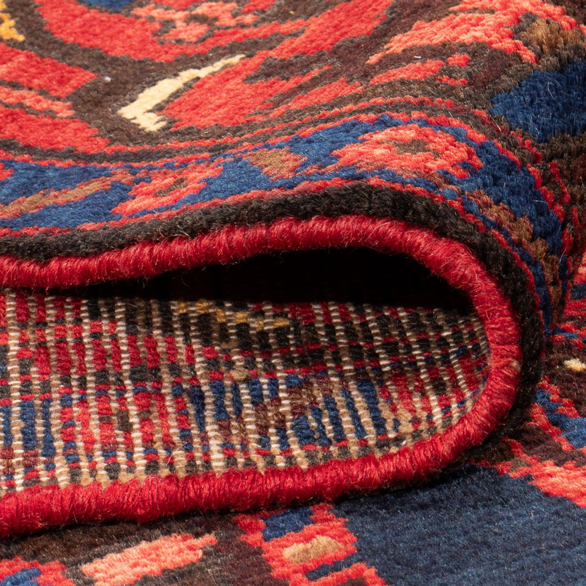 Tapis persan - Nomadic - 211 x 140 cm - bleu foncé