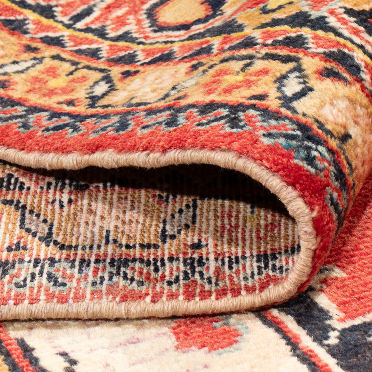 Tapis persan - Nomadic - 210 x 165 cm - rouge