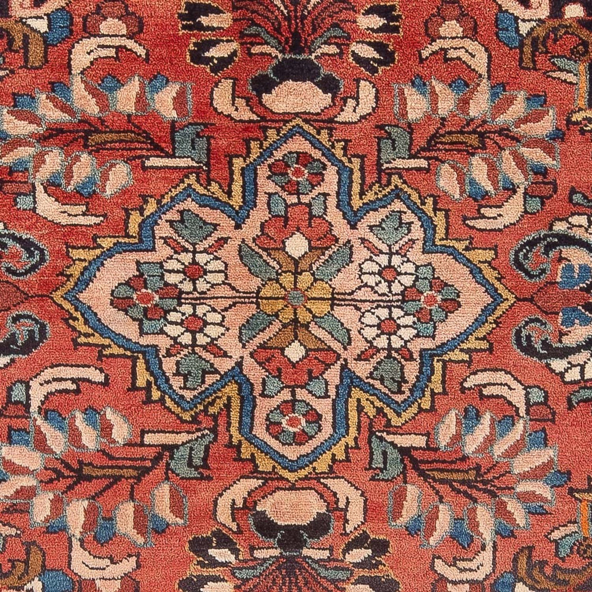Tapis persan - Nomadic - 213 x 166 cm - rouge