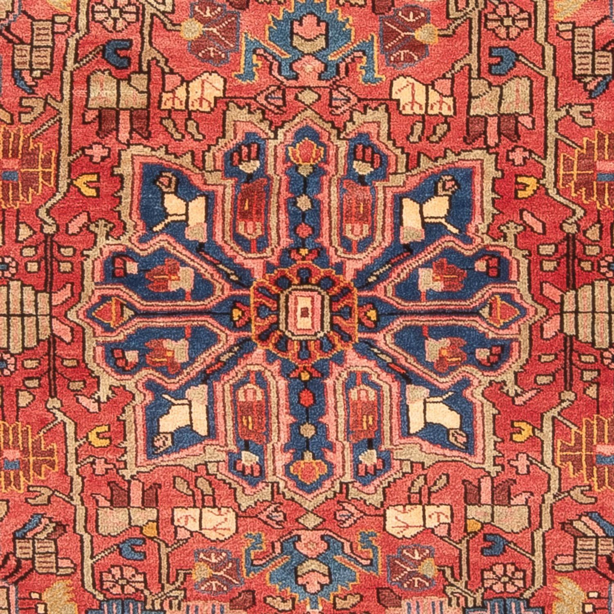 Tapis persan - Nomadic - 220 x 153 cm - rouge clair