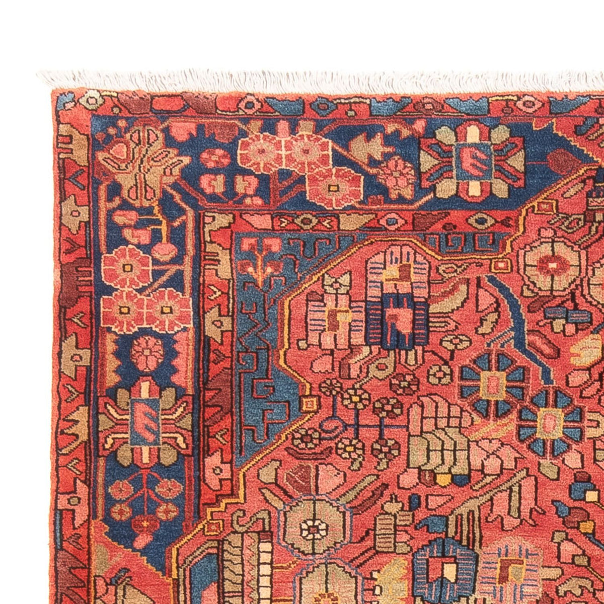 Tapis persan - Nomadic - 220 x 153 cm - rouge clair