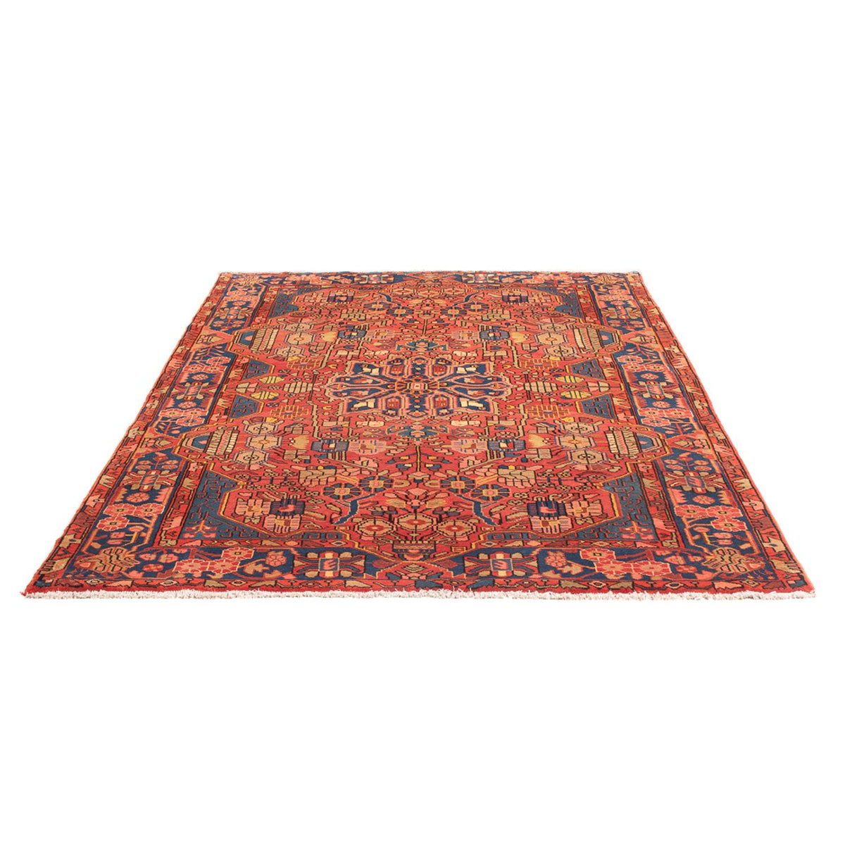 Tapis persan - Nomadic - 220 x 153 cm - rouge clair
