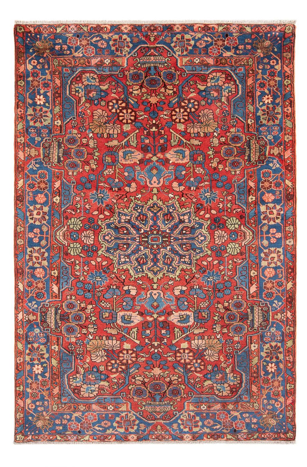 Tapis persan - Nomadic - 242 x 155 cm - rouge clair