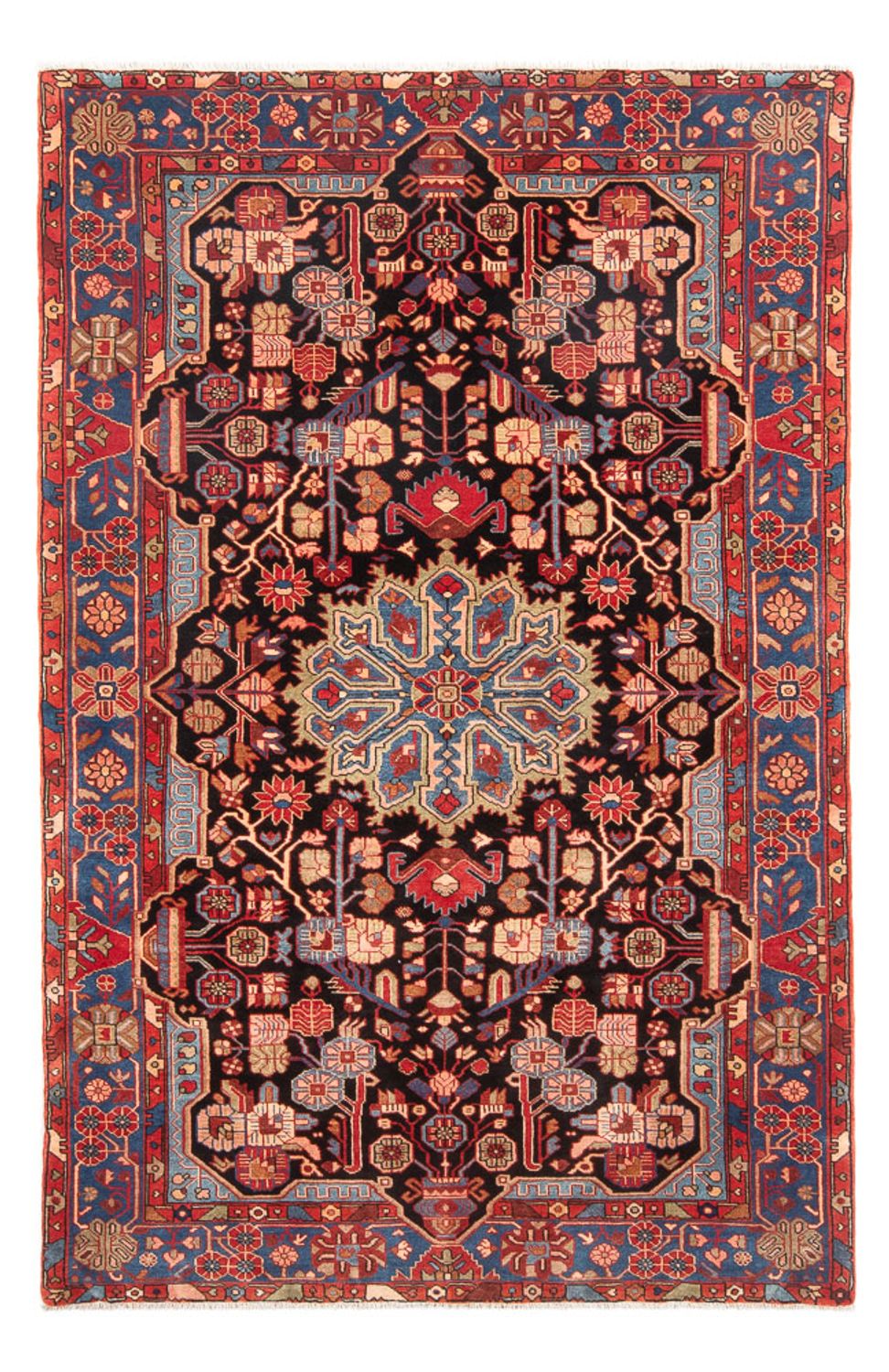Tapis persan - Nomadic - 244 x 150 cm - bleu foncé