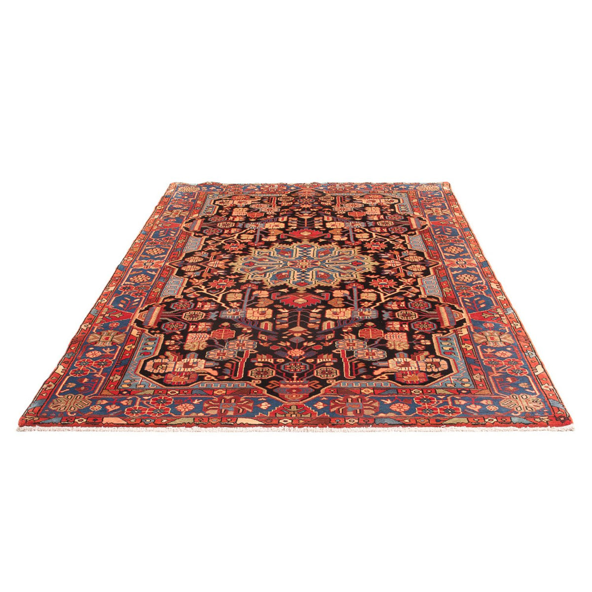 Tapis persan - Nomadic - 244 x 150 cm - bleu foncé