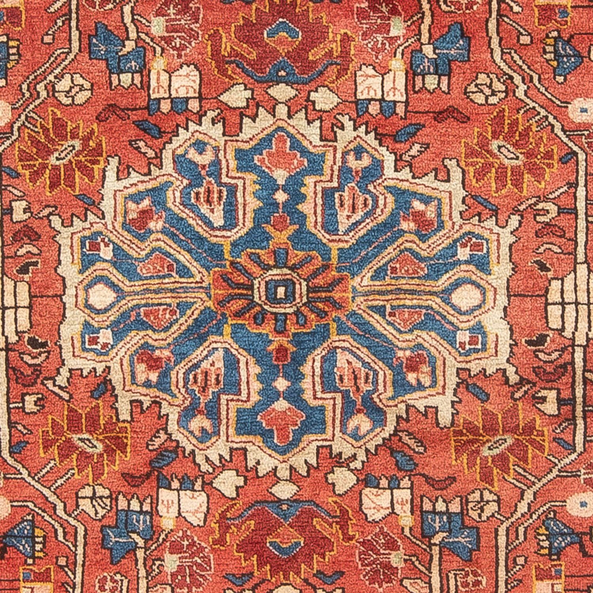 Tapis persan - Nomadic - 220 x 157 cm - rouge clair