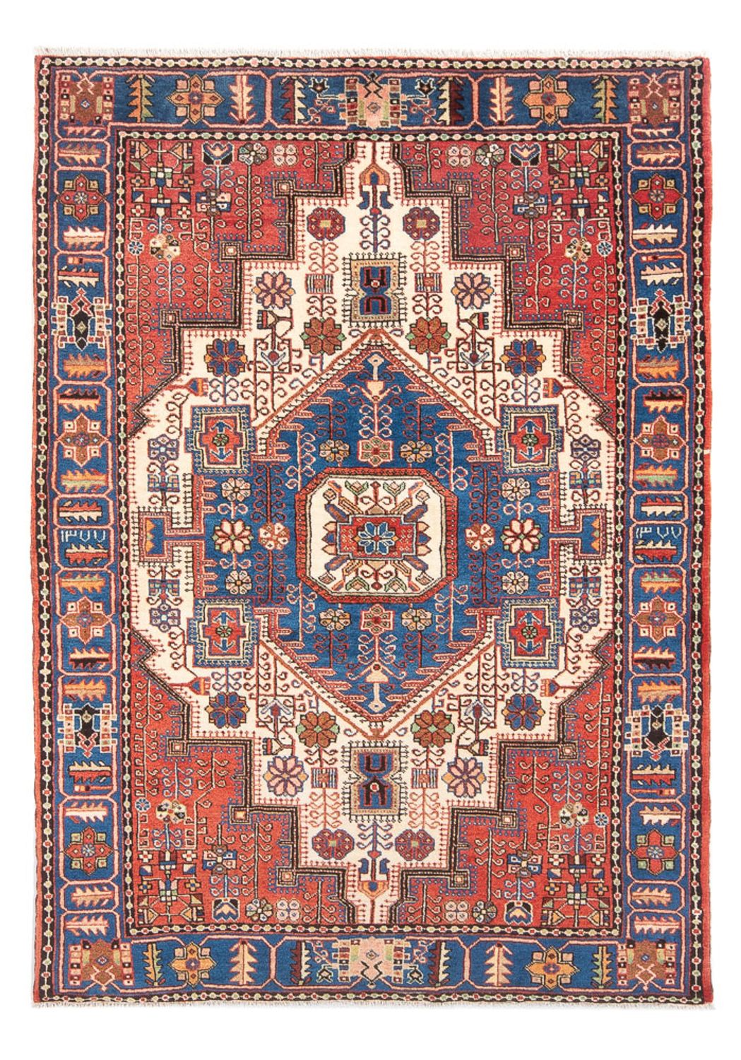 Tapis persan - Nomadic - 210 x 142 cm - bleu