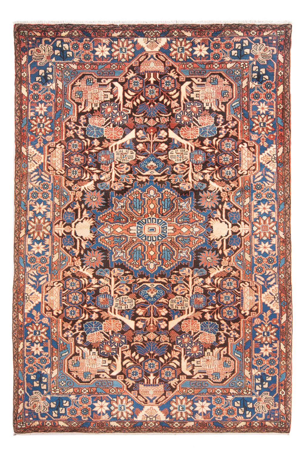 Tapis persan - Nomadic - 244 x 155 cm - rouge clair
