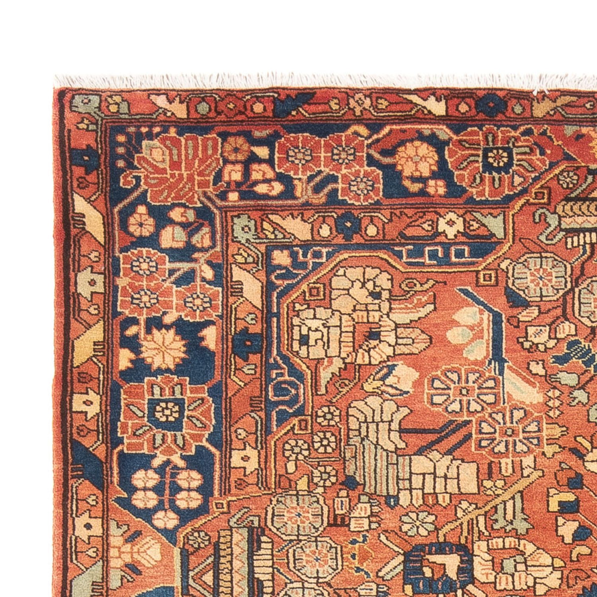 Tapis persan - Nomadic - 246 x 160 cm - orange