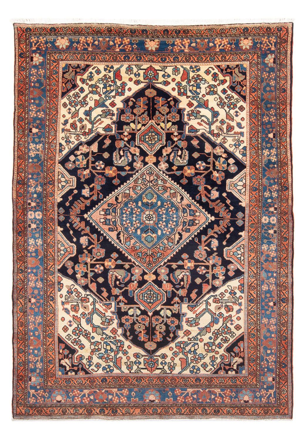 Tapis persan - Nomadic - 238 x 160 cm - bleu foncé