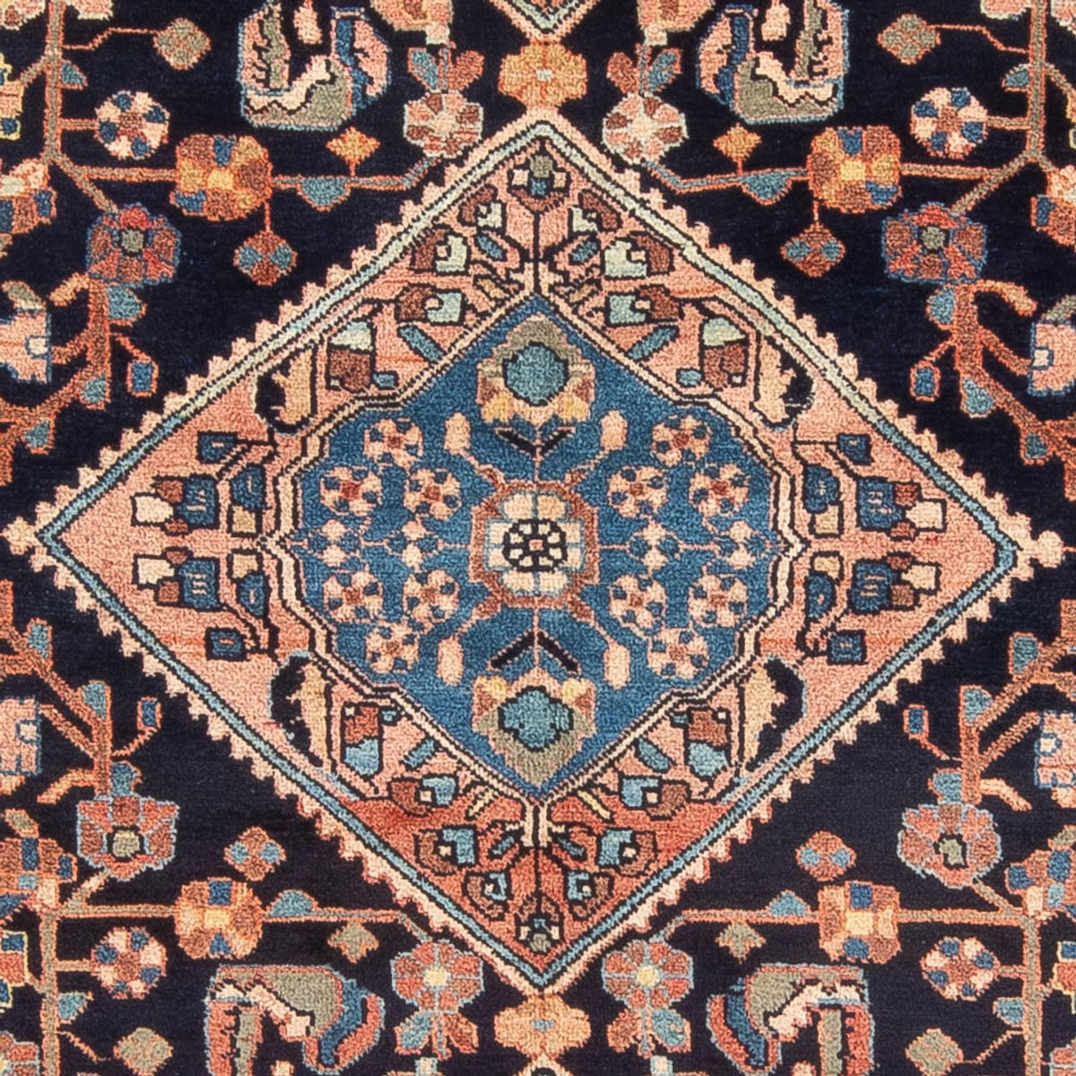 Tapis persan - Nomadic - 238 x 160 cm - bleu foncé
