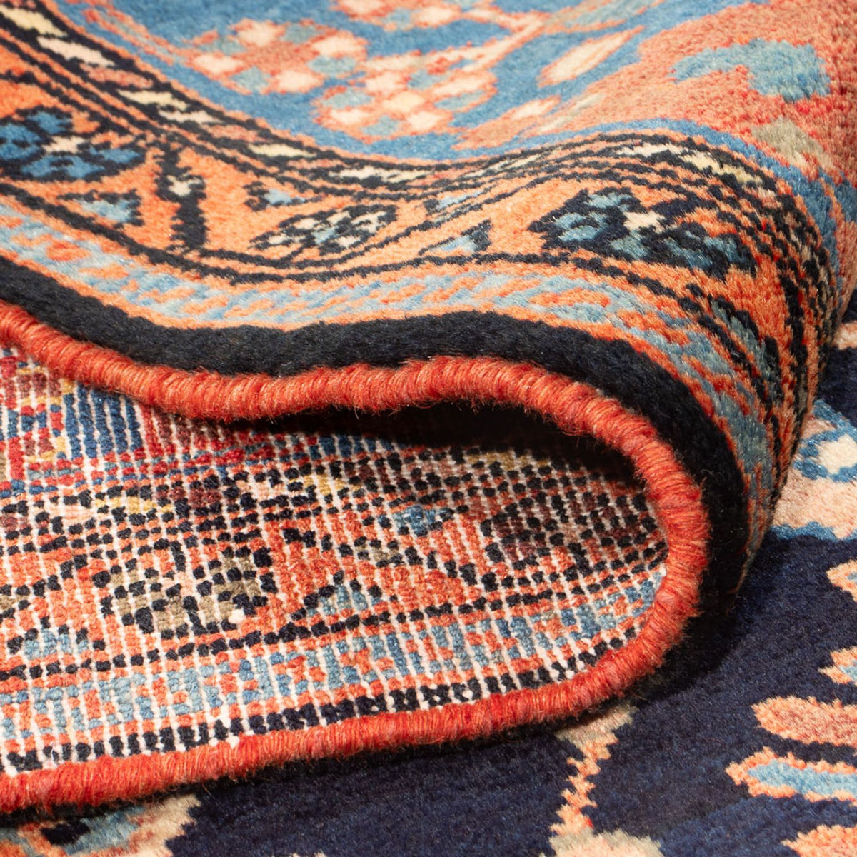 Tapis persan - Nomadic - 238 x 160 cm - bleu foncé