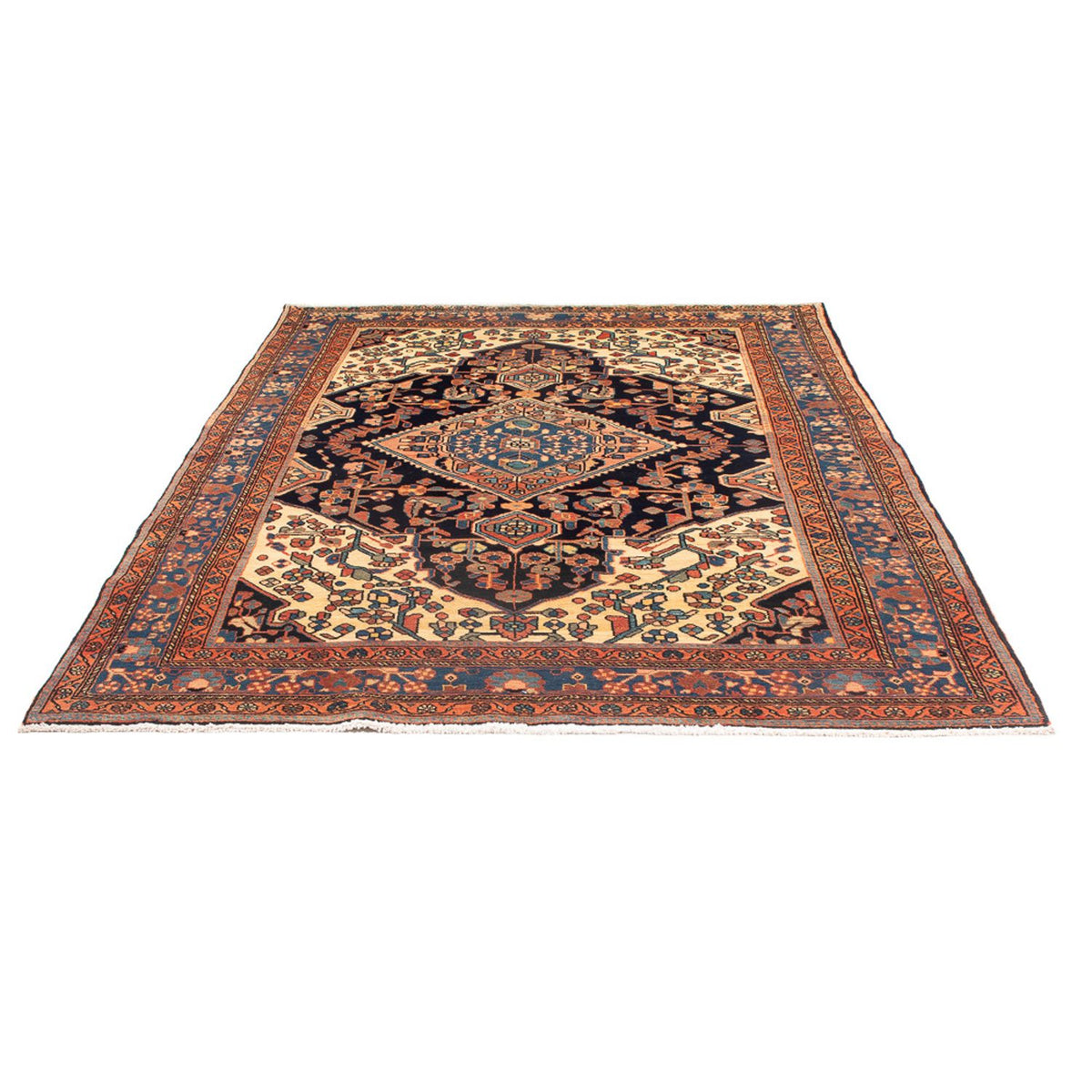 Tapis persan - Nomadic - 238 x 160 cm - bleu foncé