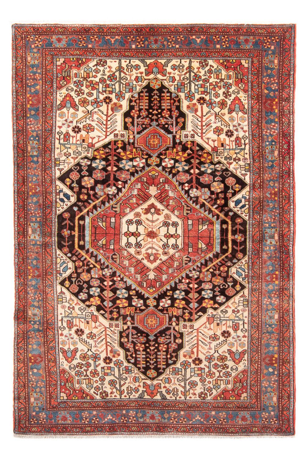Tapis persan - Nomadic - 234 x 153 cm - rouge clair