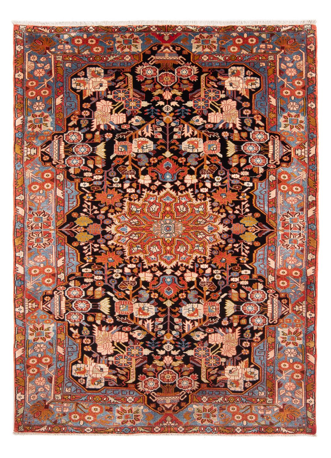 Tapis persan - Nomadic - 235 x 162 cm - rouge bordeaux