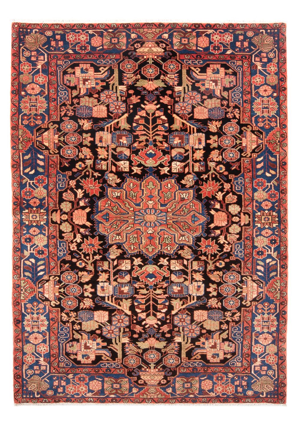 Tapis persan - Nomadic - 234 x 158 cm - rouge clair