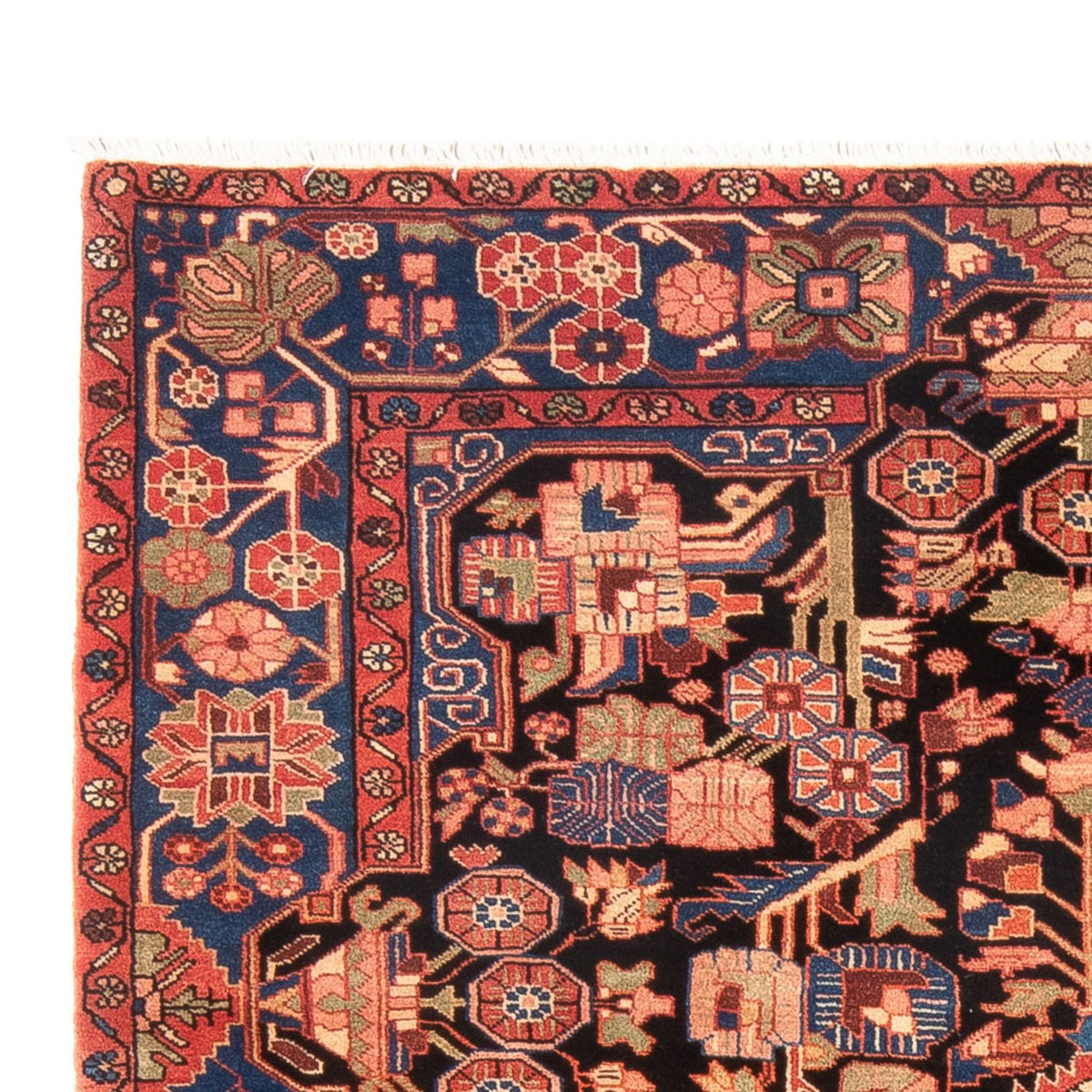 Tapis persan - Nomadic - 234 x 158 cm - rouge clair