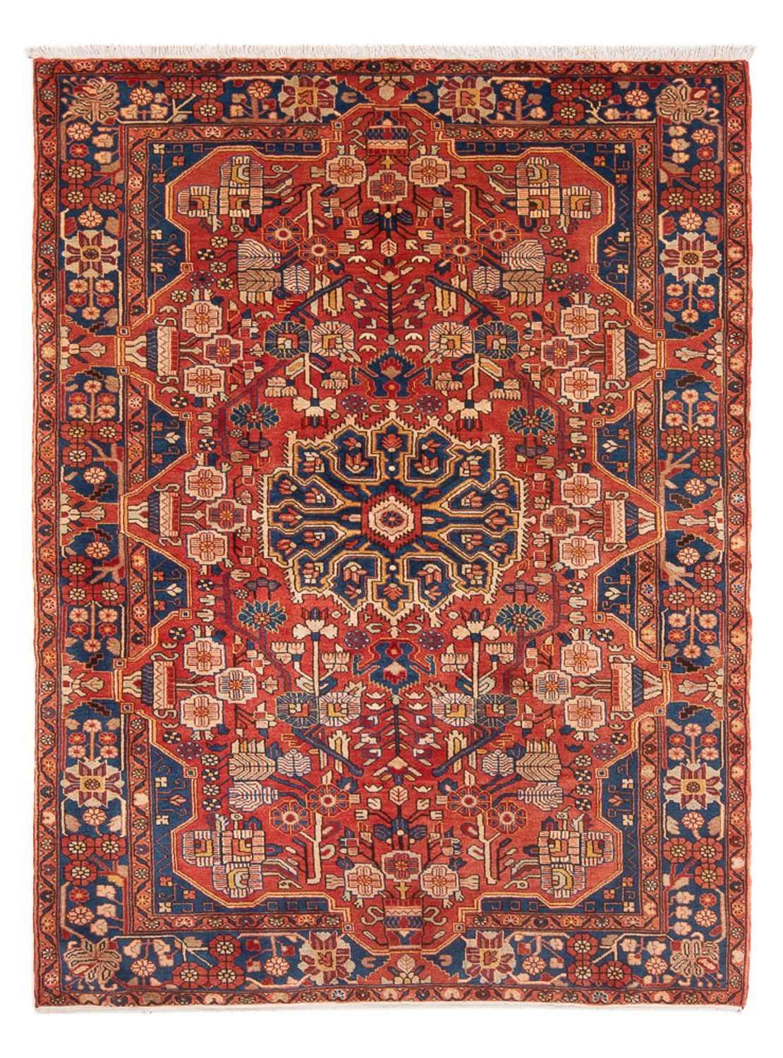 Tapis persan - Nomadic - 232 x 157 cm - rouge clair