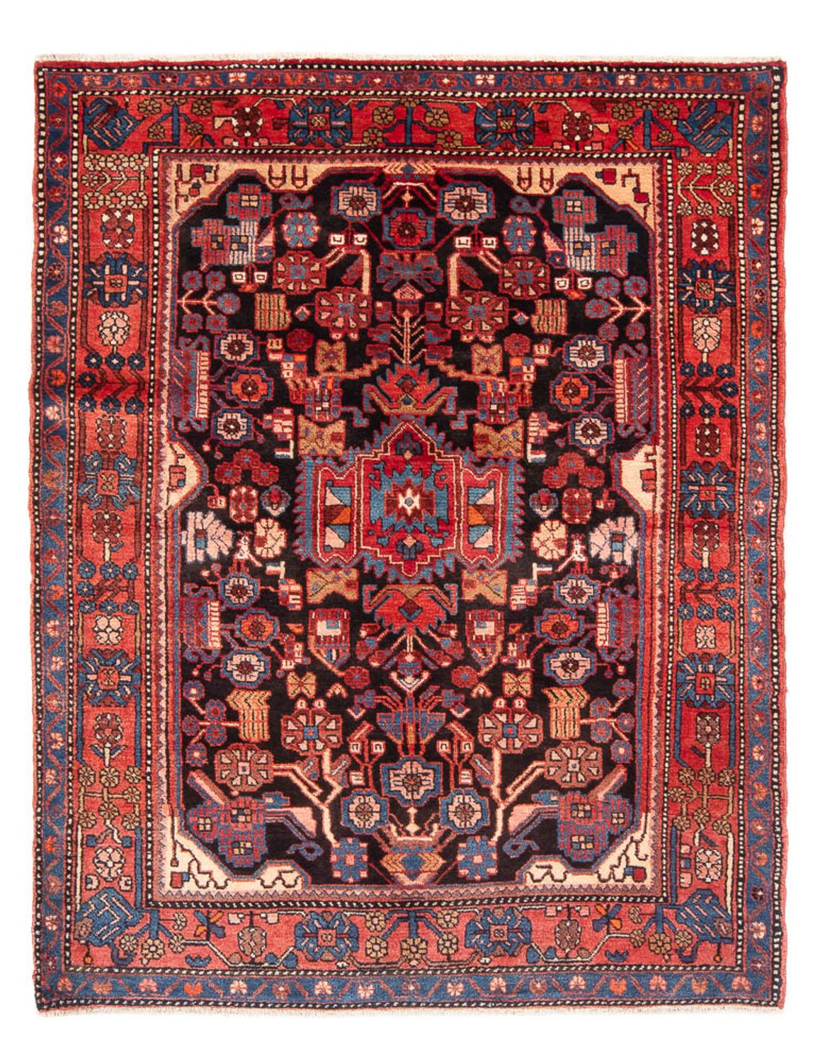 Tapis persan - Nomadic - 220 x 157 cm - bleu foncé