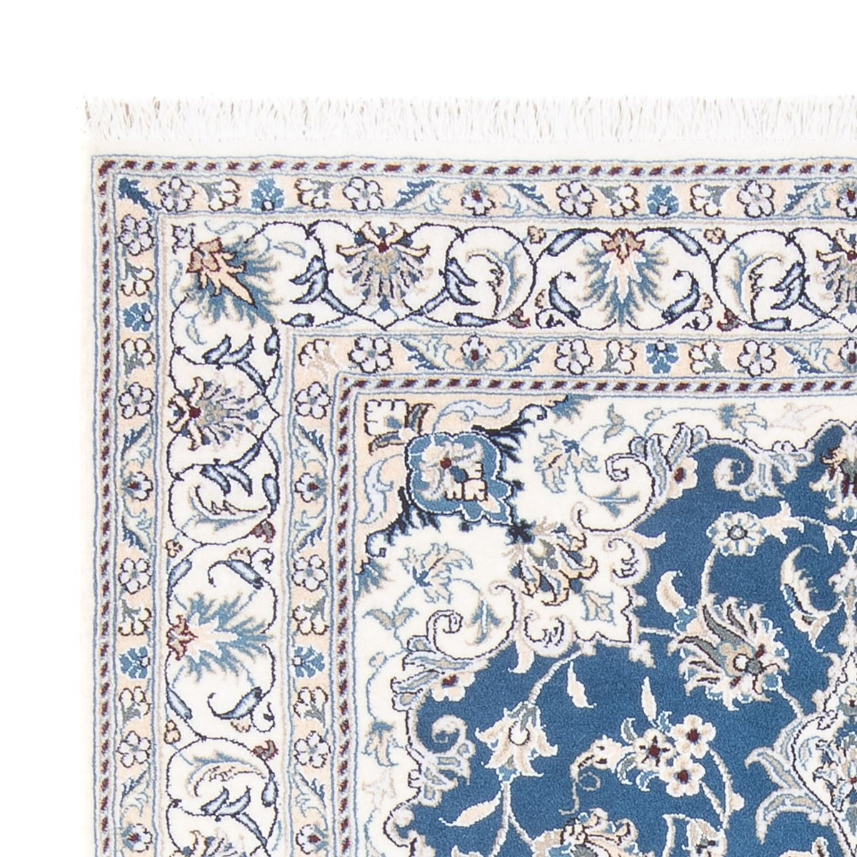 Tapis persan - Nain - Royal - 196 x 150 cm - bleu