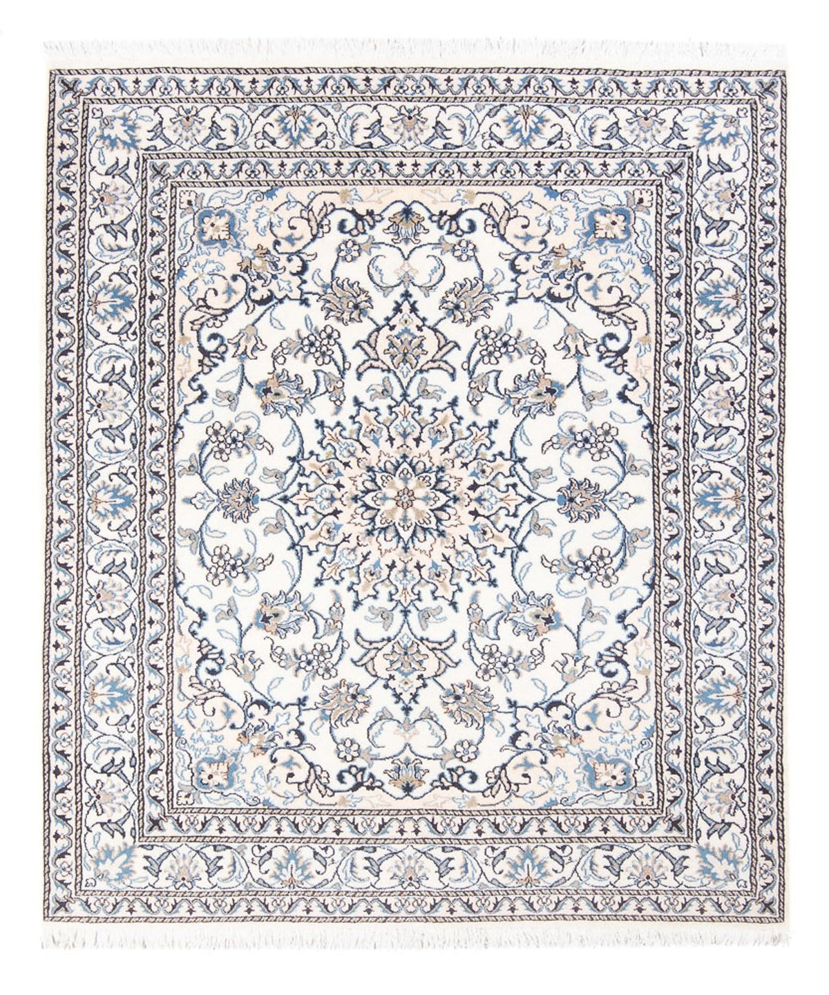 Tapis persan - Nain - Royal - 190 x 150 cm - crème