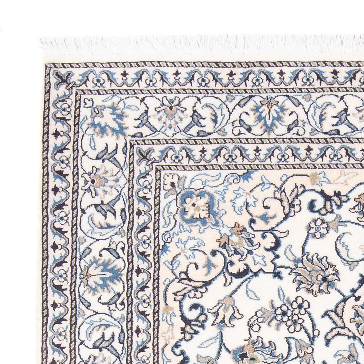 Tapis persan - Nain - Royal - 190 x 150 cm - crème