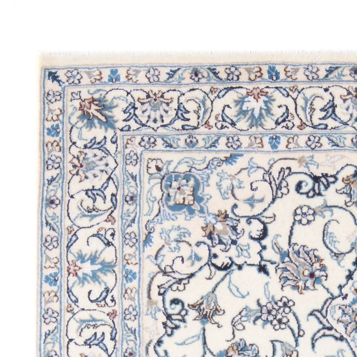Tapis persan - Nain - Royal - 197 x 146 cm - crème