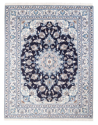 Tapis persan - Nain - Royal - 197 x 146 cm - bleu foncé