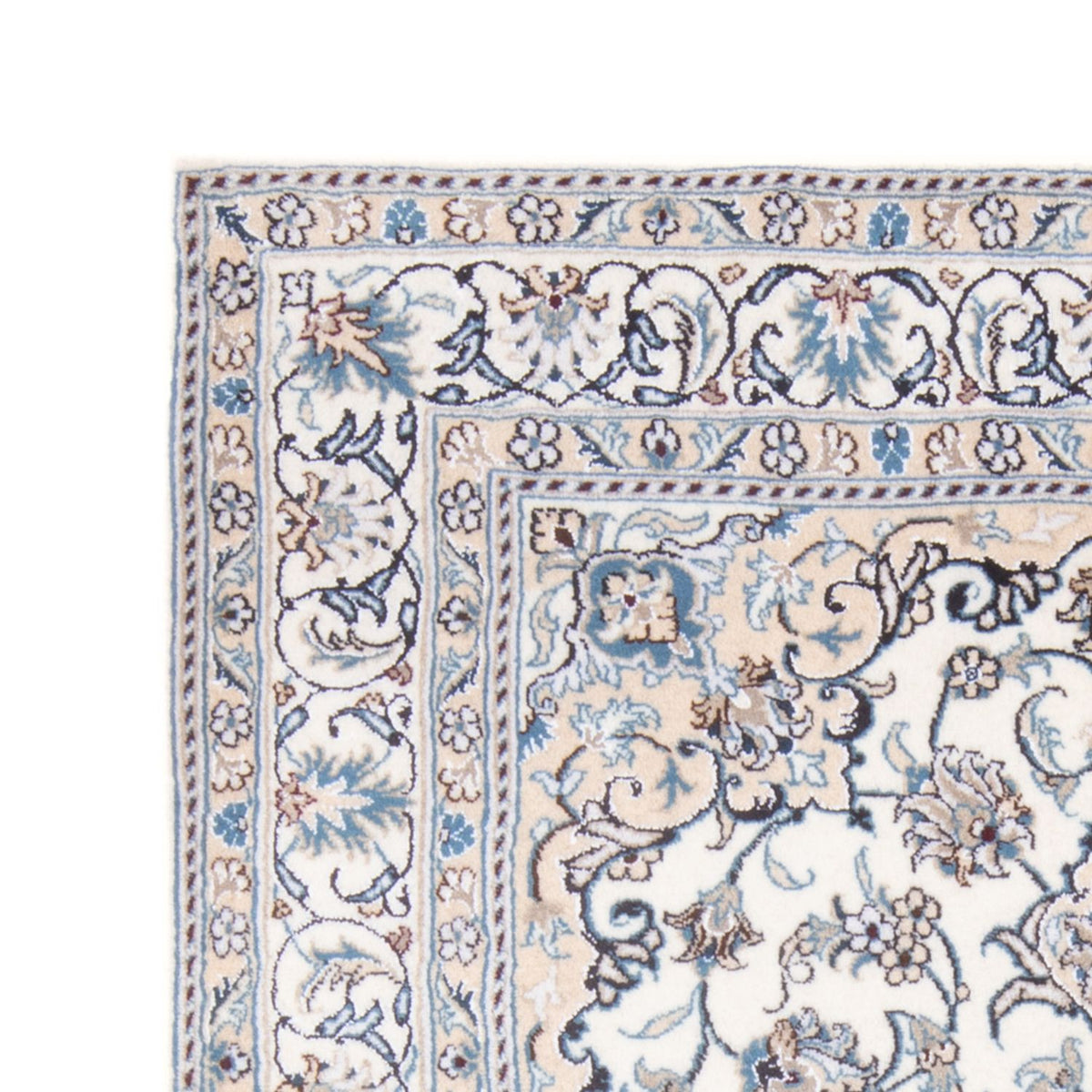 Tapis persan - Nain - Royal - 196 x 153 cm - crème