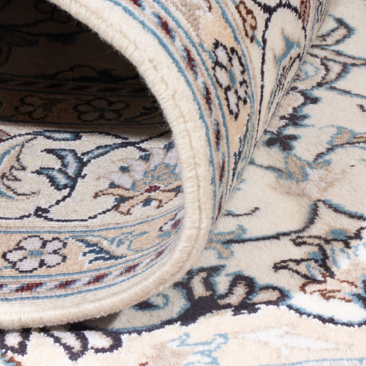 Tapis persan - Nain - Royal - 196 x 153 cm - crème