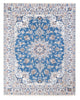 Tapis persan - Nain - Royal - 196 x 148 cm - bleu