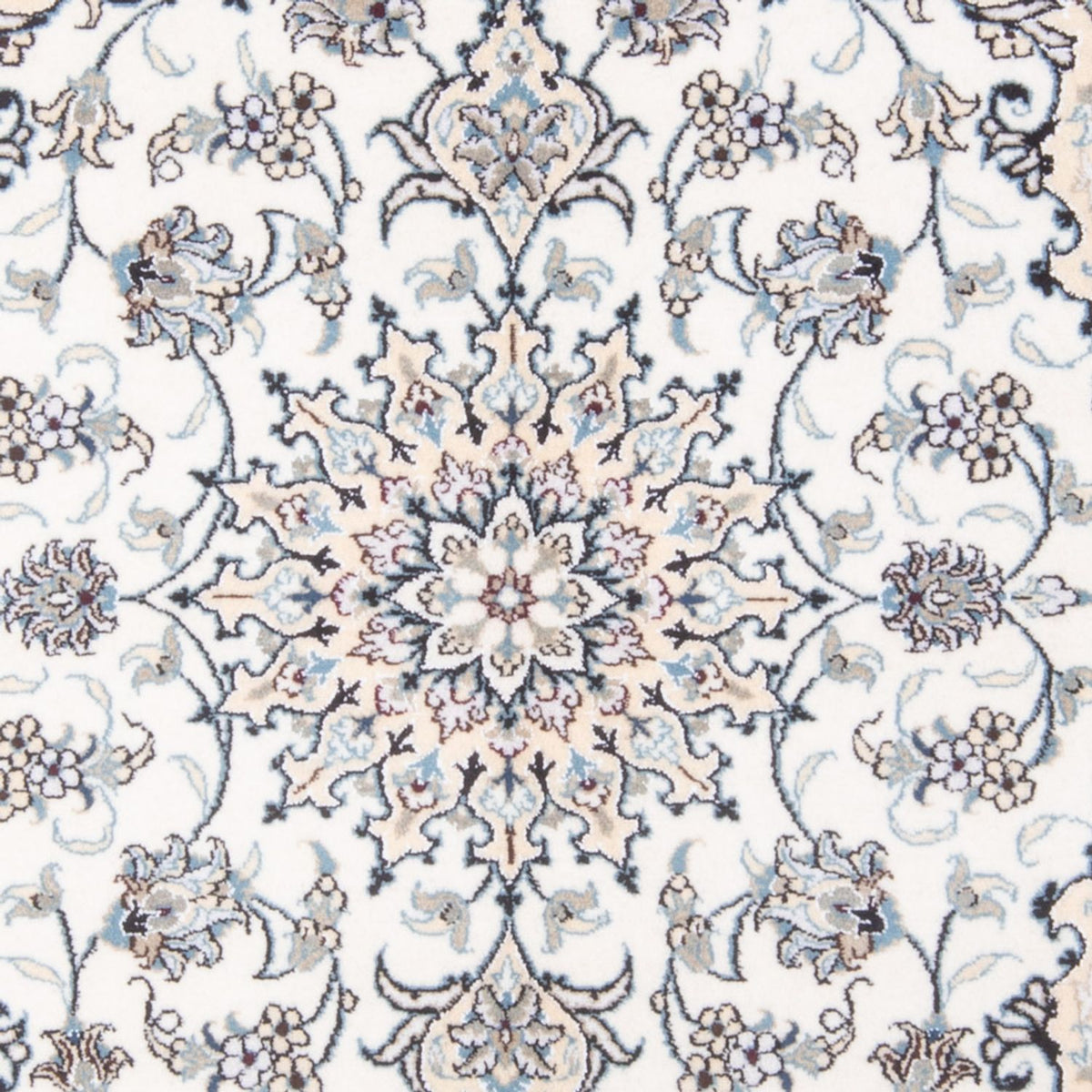 Tapis persan - Nain - Royal - 200 x 143 cm - crème