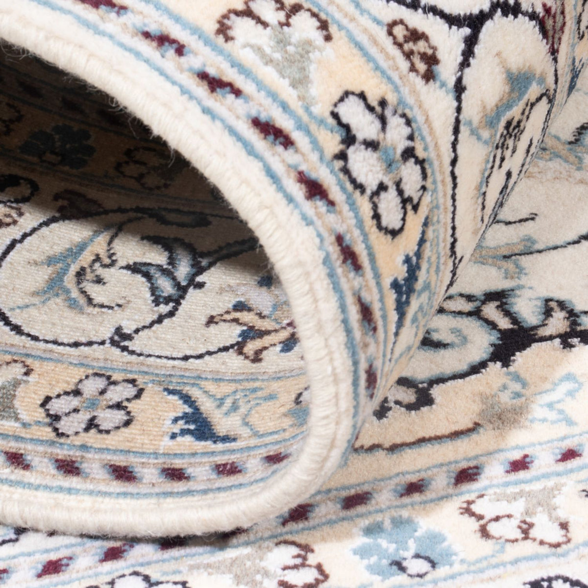 Tapis persan - Nain - Royal - 200 x 143 cm - crème