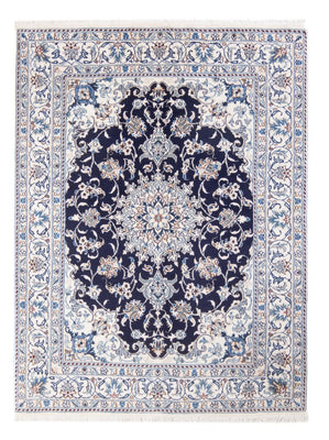 Tapis persan - Nain - Royal - 197 x 147 cm - bleu foncé