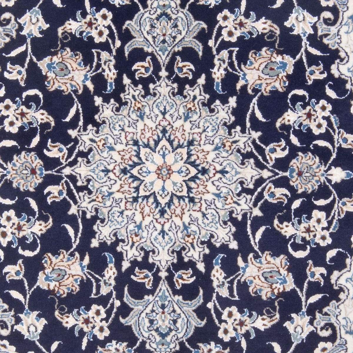 Tapis persan - Nain - Royal - 197 x 147 cm - bleu foncé