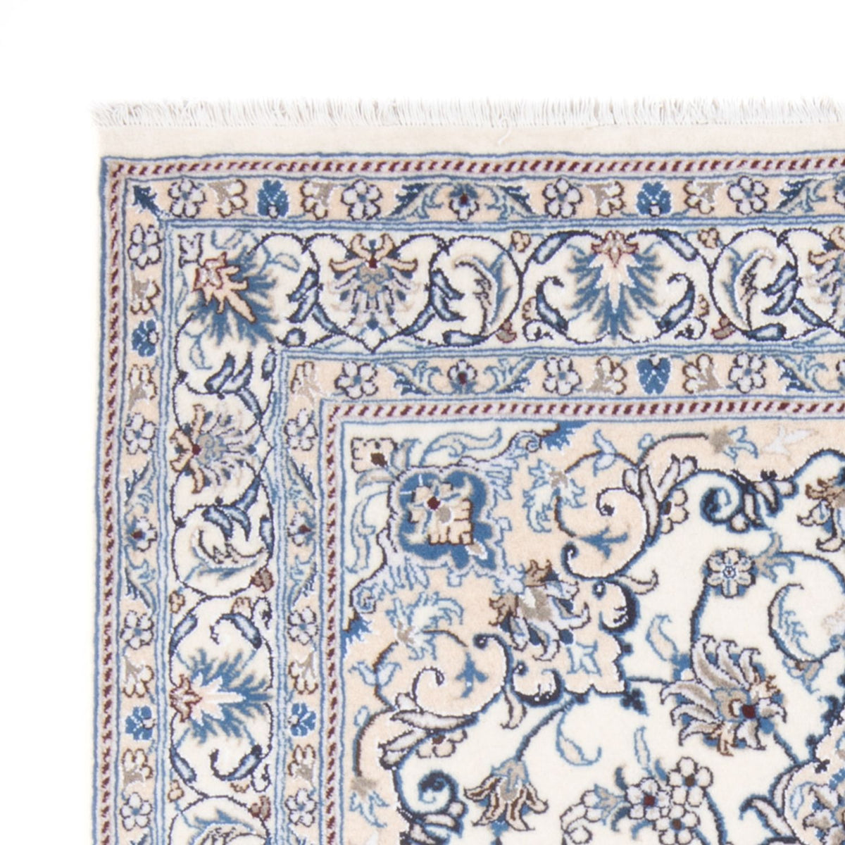 Tapis persan - Nain - Royal - 201 x 148 cm - crème