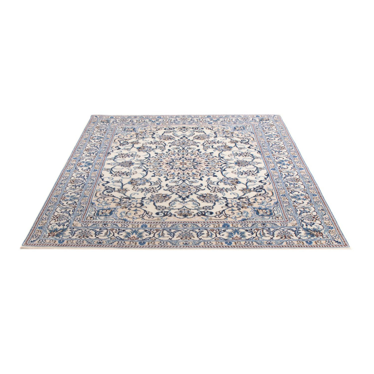 Tapis persan - Nain - Royal - 201 x 148 cm - crème