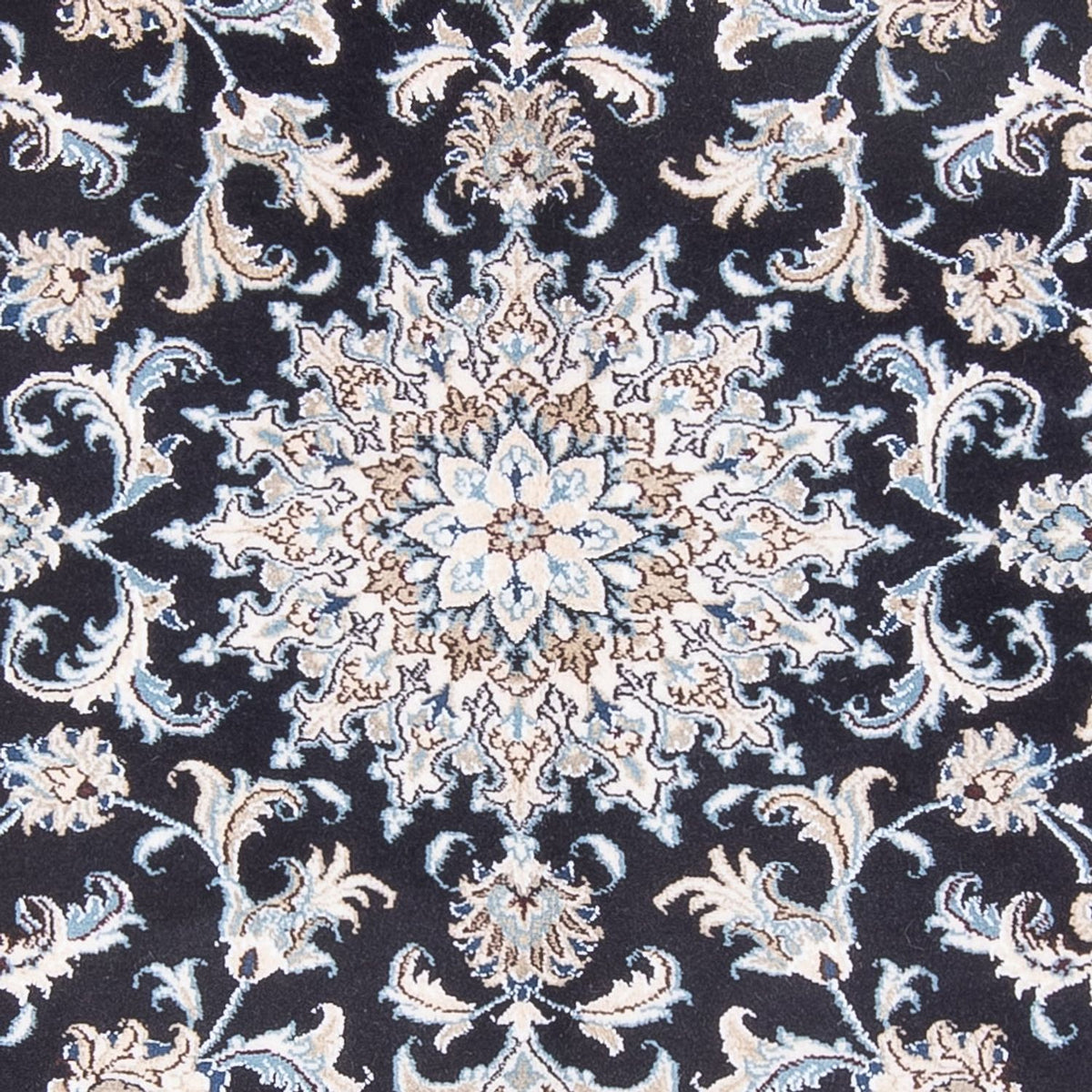 Tapis persan - Nain - Royal - 193 x 143 cm - bleu foncé