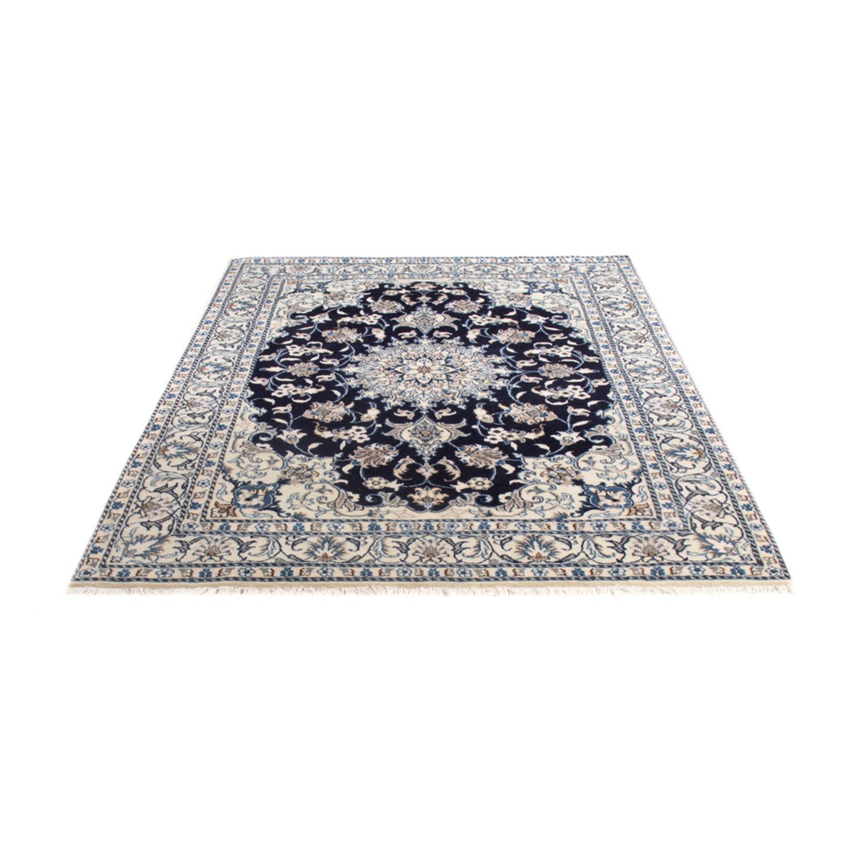 Tapis persan - Nain - Royal - 203 x 144 cm - bleu