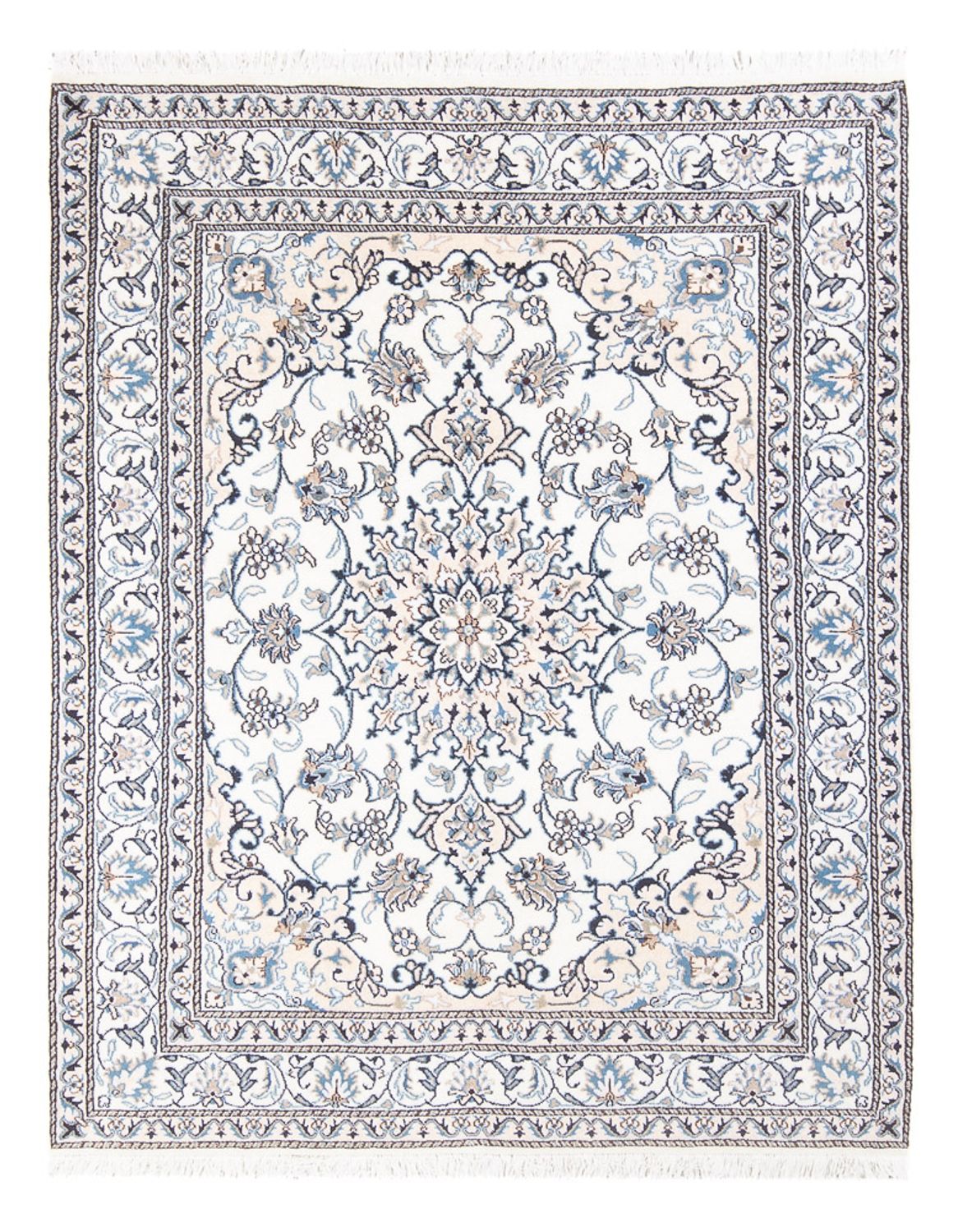 Tapis persan - Nain - Royal - 190 x 148 cm - crème