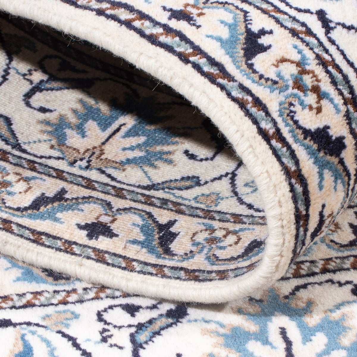 Tapis persan - Nain - Royal - 190 x 148 cm - crème