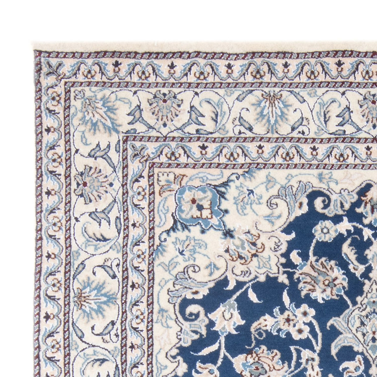 Tapis persan - Nain - Royal - 200 x 150 cm - bleu